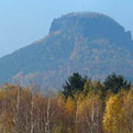 Blick von Rathmannsdorf auf Lilienstein und Festung Königstein